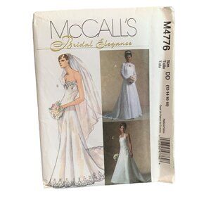 McCalls Bridal Elegance Womens Pattern M4776 Size 12-14-16 uncut